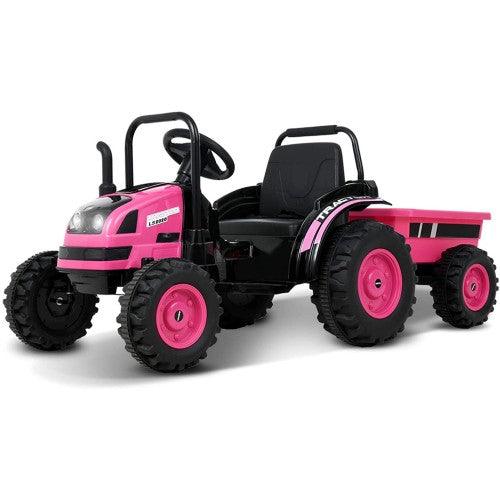 UENJOY 6V Tractor Kids Ride-On with Detachable Wagon - Toytexx UENJOY 6V Tractor Kids Ride-On with Detachable Wagon - Toytexx